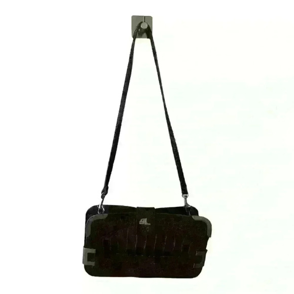 Vintage Brown Crocodile‎ Leather Envelope Handbag Clutch Crossbody Hand Strap - Picture 14 of 16